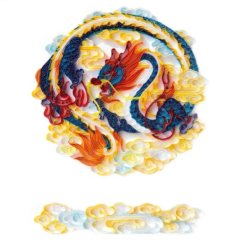 Elegant paper craft kits featuring a variety of designs like deer, tiger, wolf, fish, and more for home decor and gift-giving