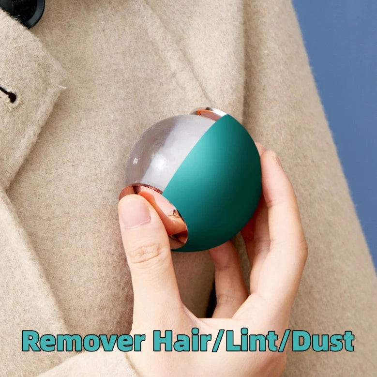 Reusable gel lint roller for pet hair in green gold