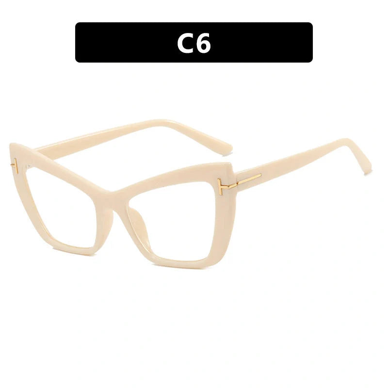 Anti-blue light glasses in various colours with butterfly frame design