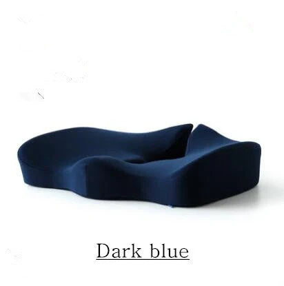 Memory foam seat cushion with lumbar support set in various colours