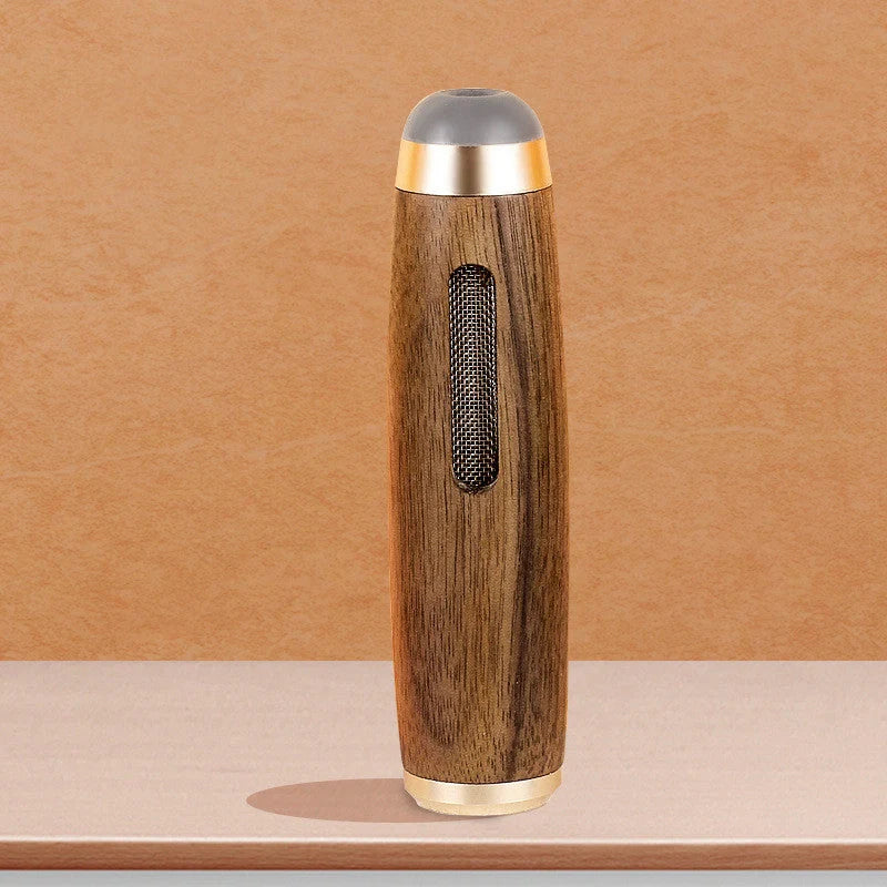 Smoking Artifact Bullet-free Cigarette Case in walnut wood with vintage design