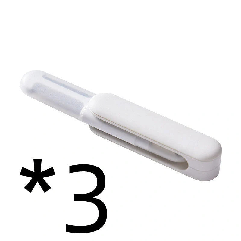 3-in-1 multifunctional rotary paring knife with stainless steel blade and white handle