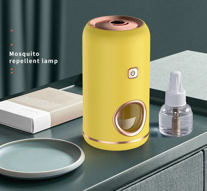 Portable mosquito repellent lamp with light wave and electric shock technology