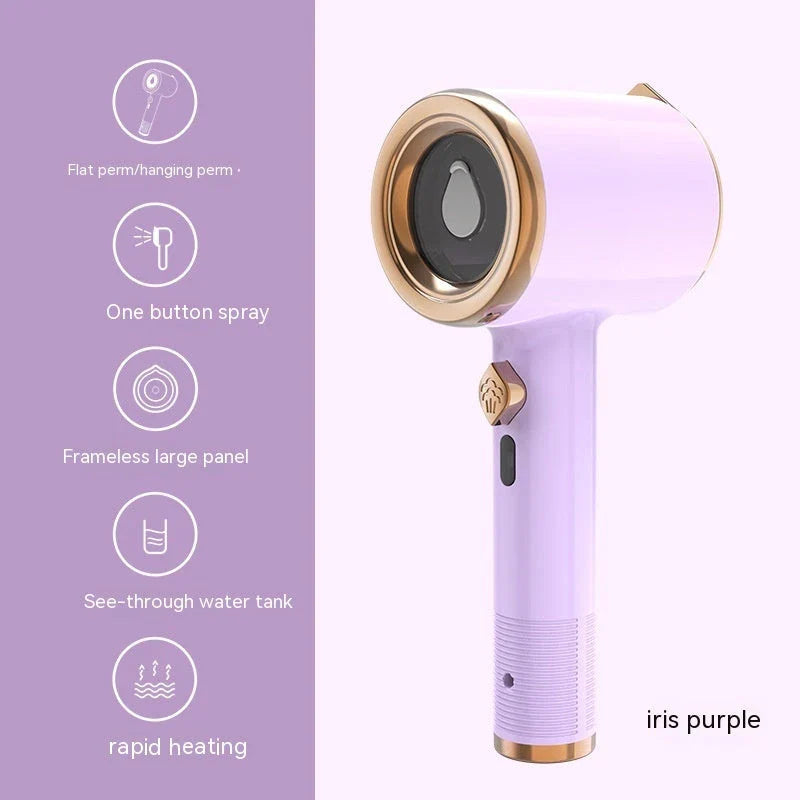 Compact handheld garment steamer with titanium soleplate for wrinkle-free clothes on the go