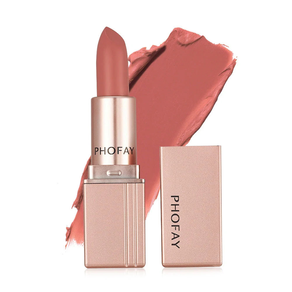 PHOFAY Matte Lipstick in various vibrant colours, long-lasting and waterproof