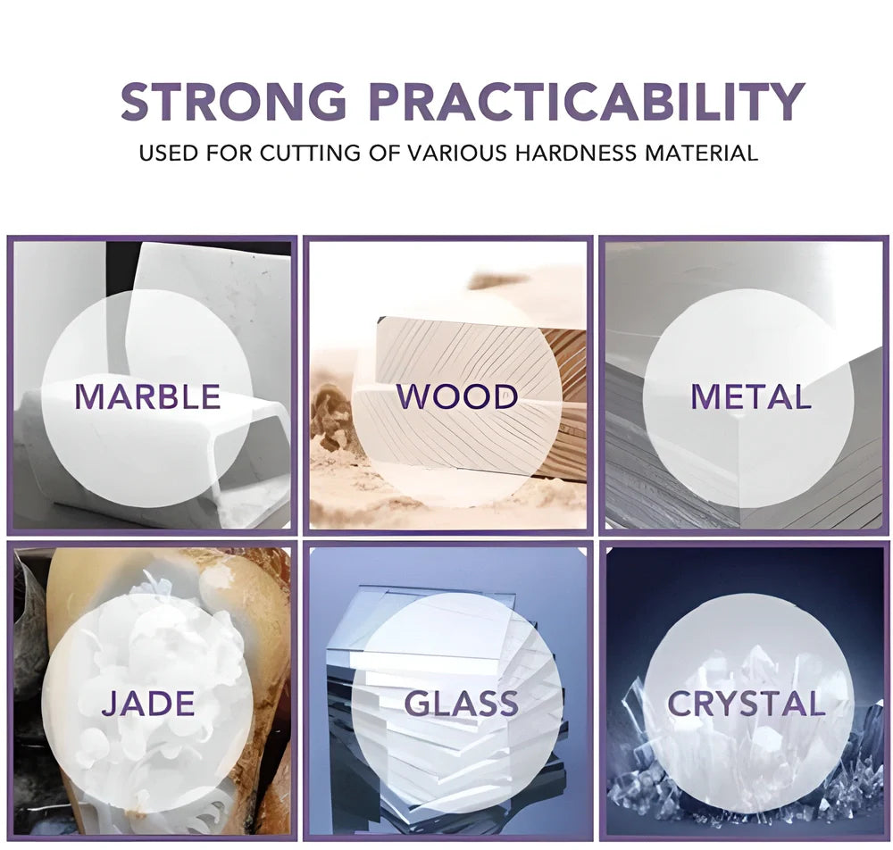 Premium diamond cutting discs with dual connecting shanks, perfect for DIY and crafting projects with Dremel rotary tools