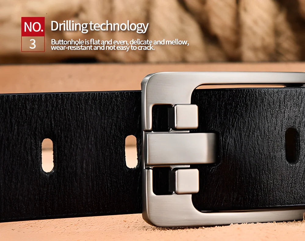 DWTS Luxury Genuine Leather Belt for Men in Brown and Black colours with adjustable sizing