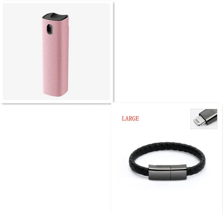 2-in-1 phone and computer screen cleaner kit with microfiber cloth for effective screen cleaning