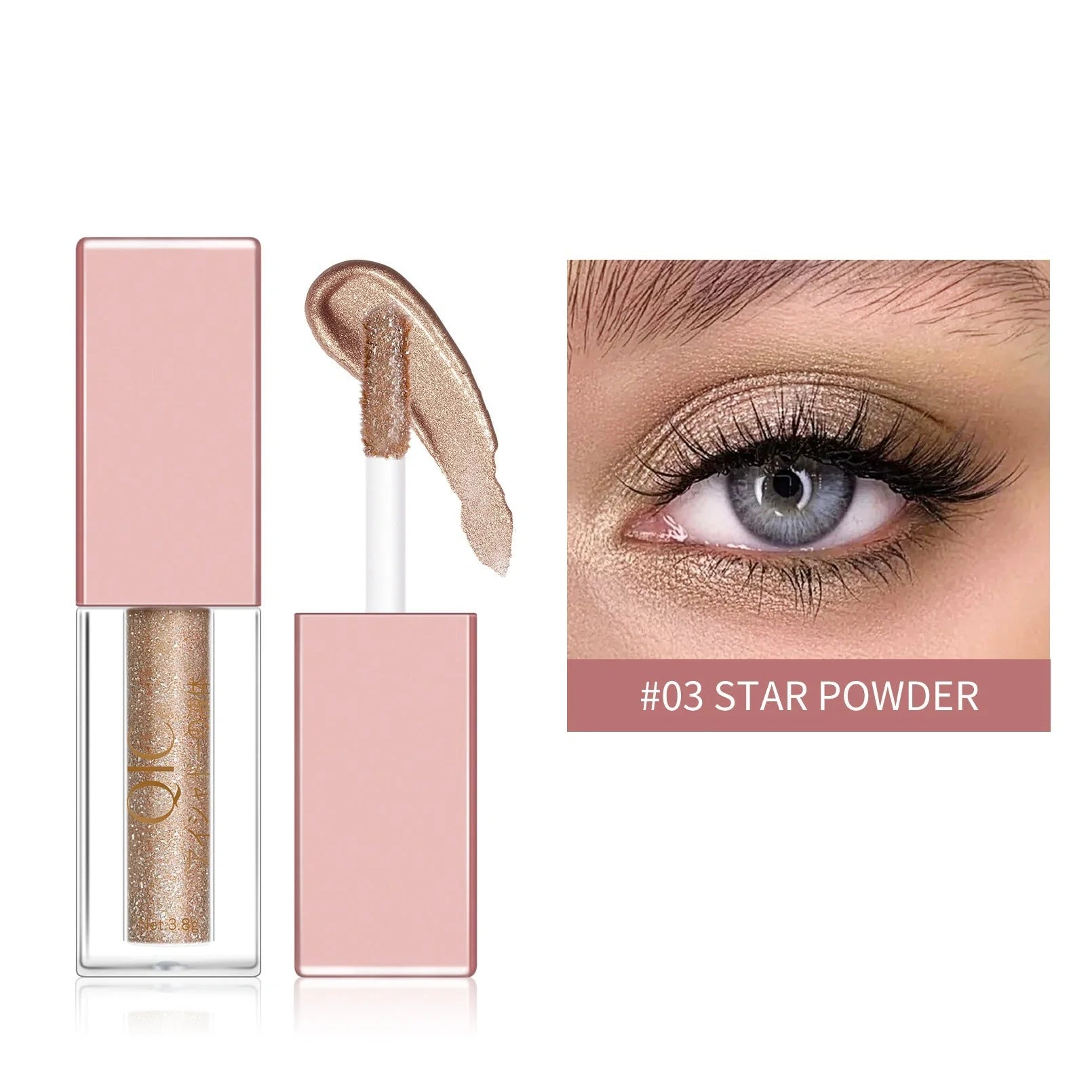 Liquid Eyeshadow with Diamond Pearlescent Finish in various colors