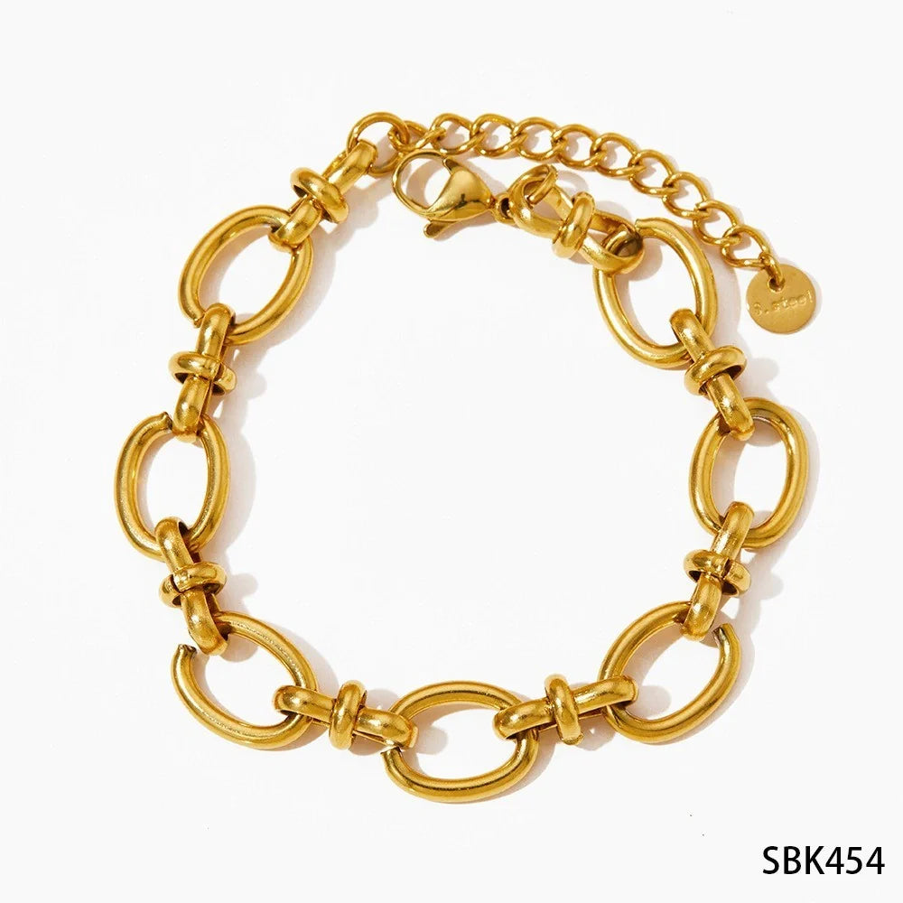 Retro silver crystal heart-shaped women's adjustable bracelet set