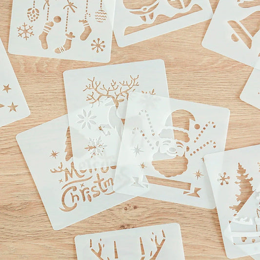 DIY Christmas Hand Tent Album Grow Up Template for creative crafting