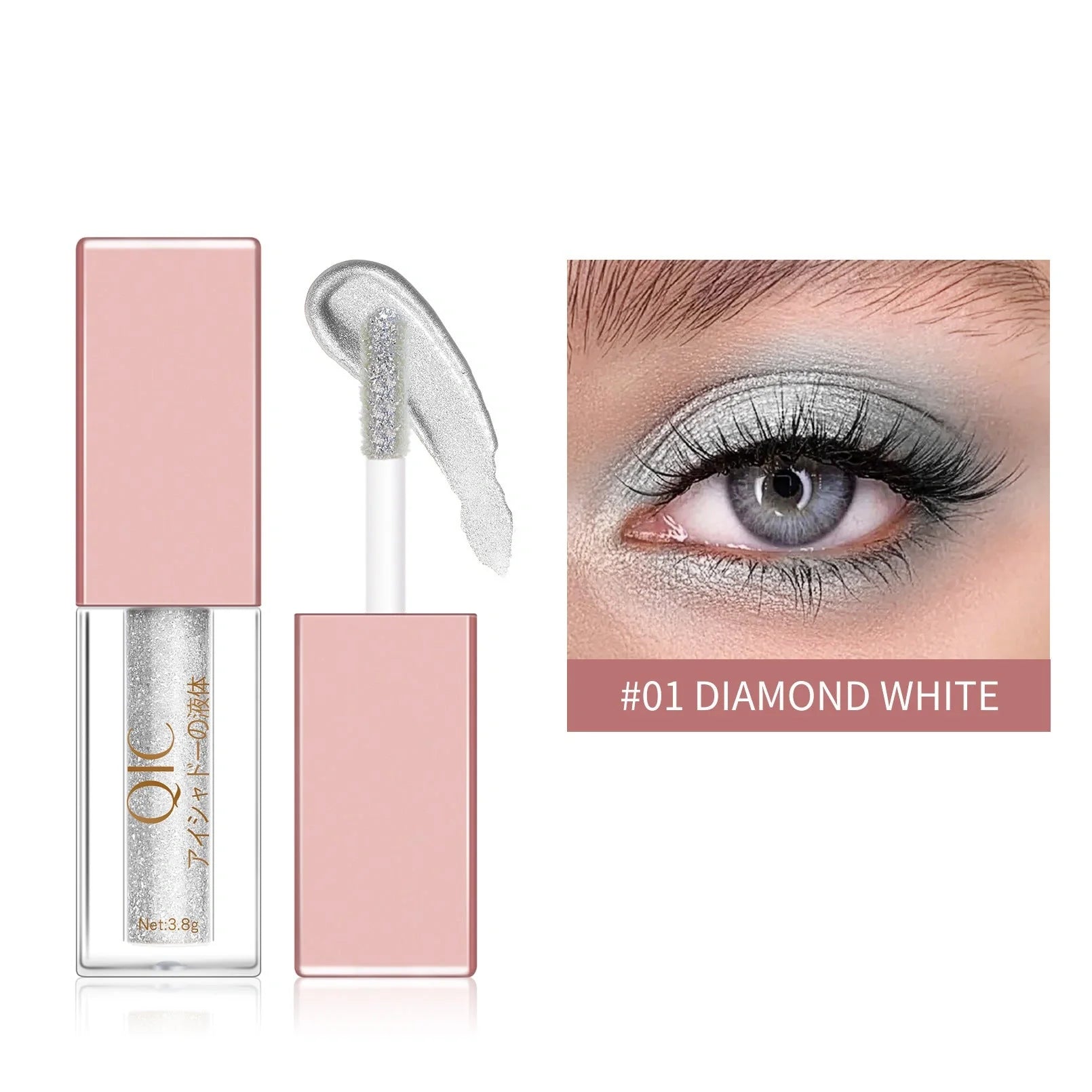 Liquid Eyeshadow with Diamond Pearlescent Finish in various colors