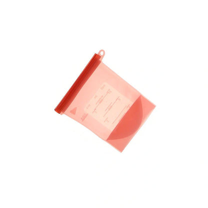 Edible silicone kitchen storage bags in various colours with vacuum seal