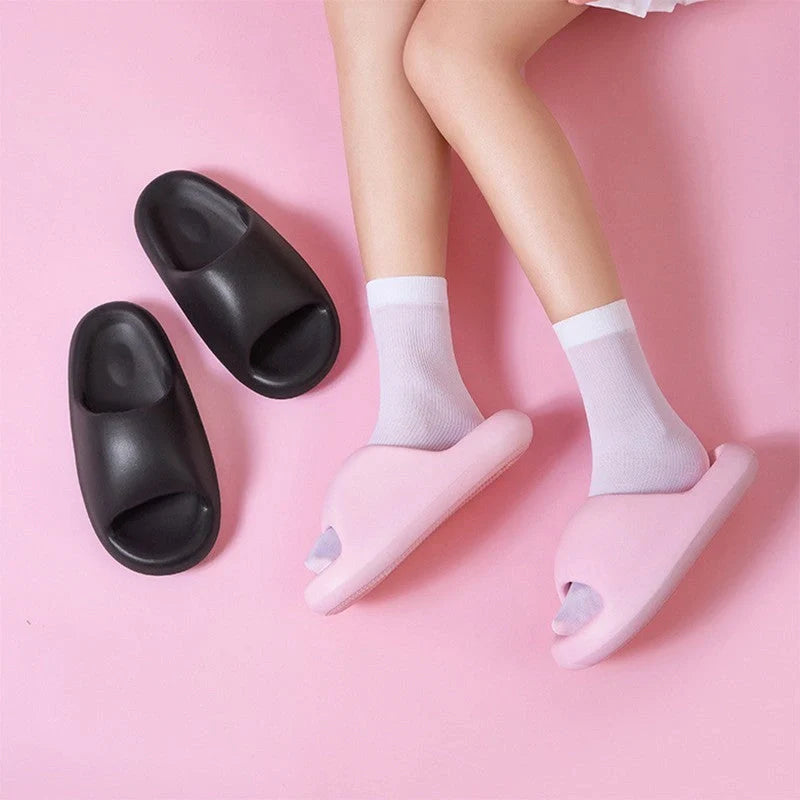 Bread Shoes Soft Slippers in candy colours with 3.5cm thick sole