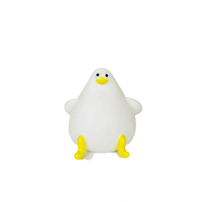 Adorable silicone seagull night light with USB charging for kids' rooms