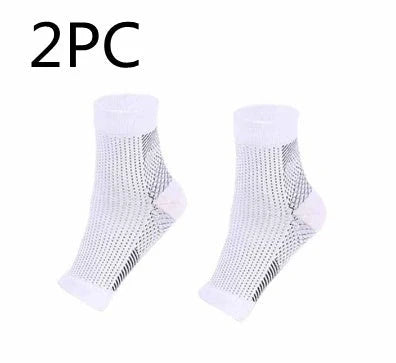 Unisex anti-fatigue compression ankle socks for sports and recovery