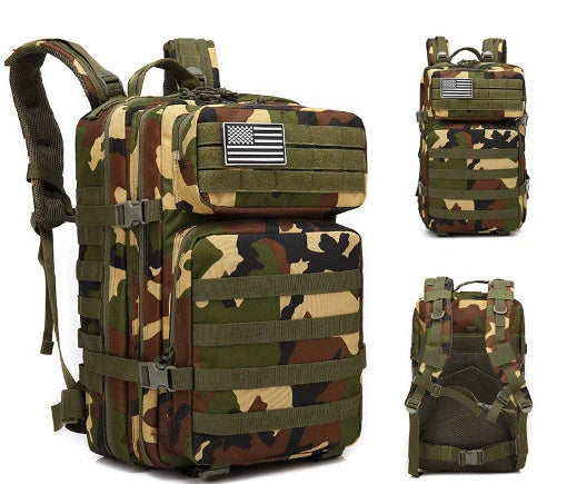 Outdoor Mountaineering Tactical Backpack with MOLLE system and 50 litre capacity
