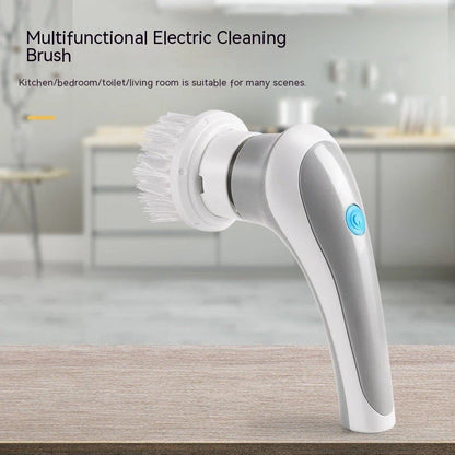 Cordless Electric Cleaning Scrubber Brush with 4 Interchangeable Brush Heads for Powerful, Versatile Cleaning on All Surfaces