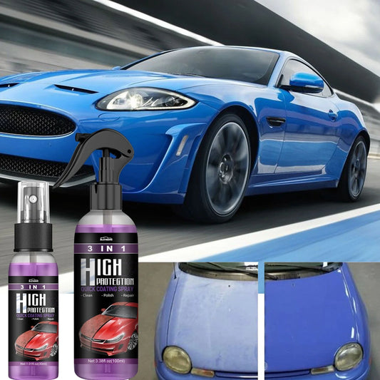 3-in-1 Fast-Acting Car Paint Spray for high protection and shine