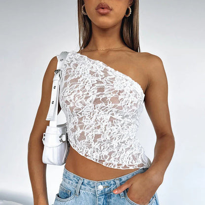 Chic backless lace top in various colors, featuring a unique design, slim fit, and breathable polyester fabric for effortless summer style.