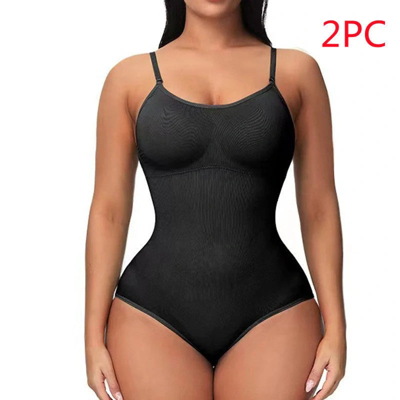 Women's Nylon Suspender Jumpsuit in various colours for body-shaping and style
