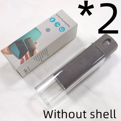All-in-One Portable Screen Cleaner with Microfiber Wipe and Refillable Cleaning Solution
