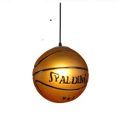 American Retro Basketball Chandelier with adjustable hanging wire and LED lighting options