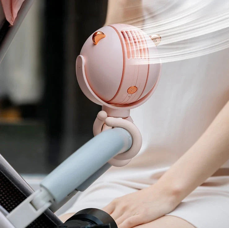 Compact, quiet desk fan in an octopus-inspired design for college dorm rooms