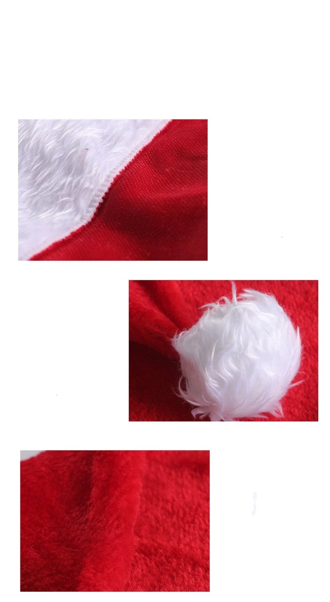 Premium plush light-up Santa hat with 20 vibrant color-changing LED lights