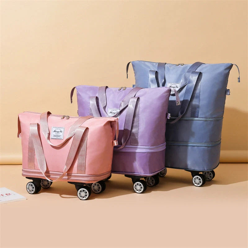 Universal Wheel Travel Bag in various colours with double-layer dry and wet separation