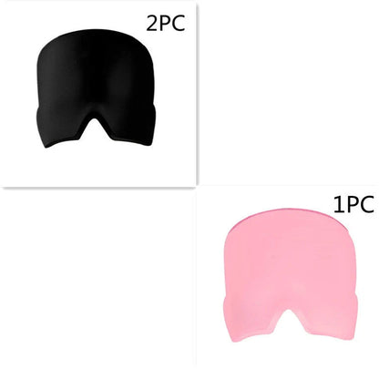 Soothing Ice Therapy Eye Mask for Headache and Migraine Relief, Flexible Gel Material, Adjustable Strap