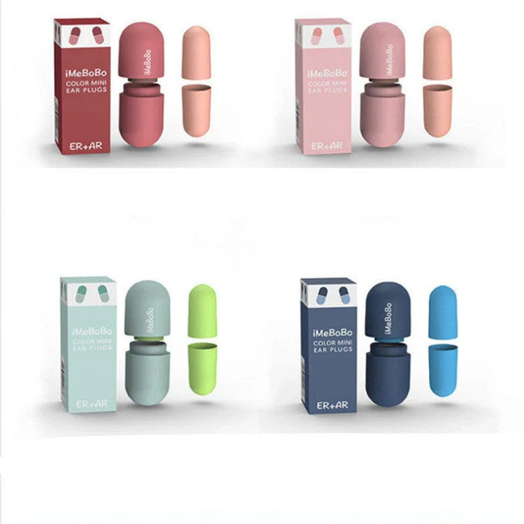 Soft sponge ear plugs with 60% noise reduction in various colours