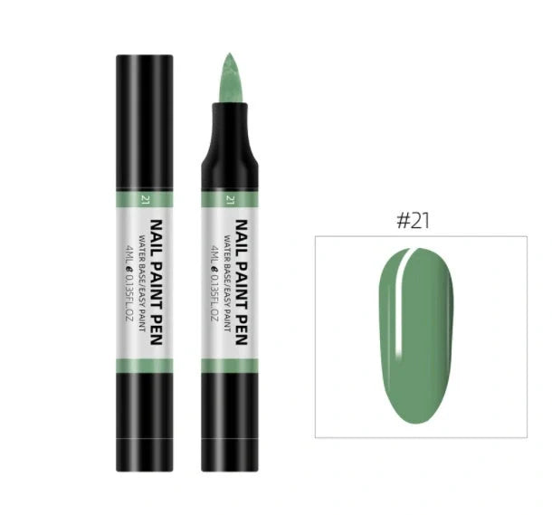 24 colour nail polish painting pen set for 3D nail art designs