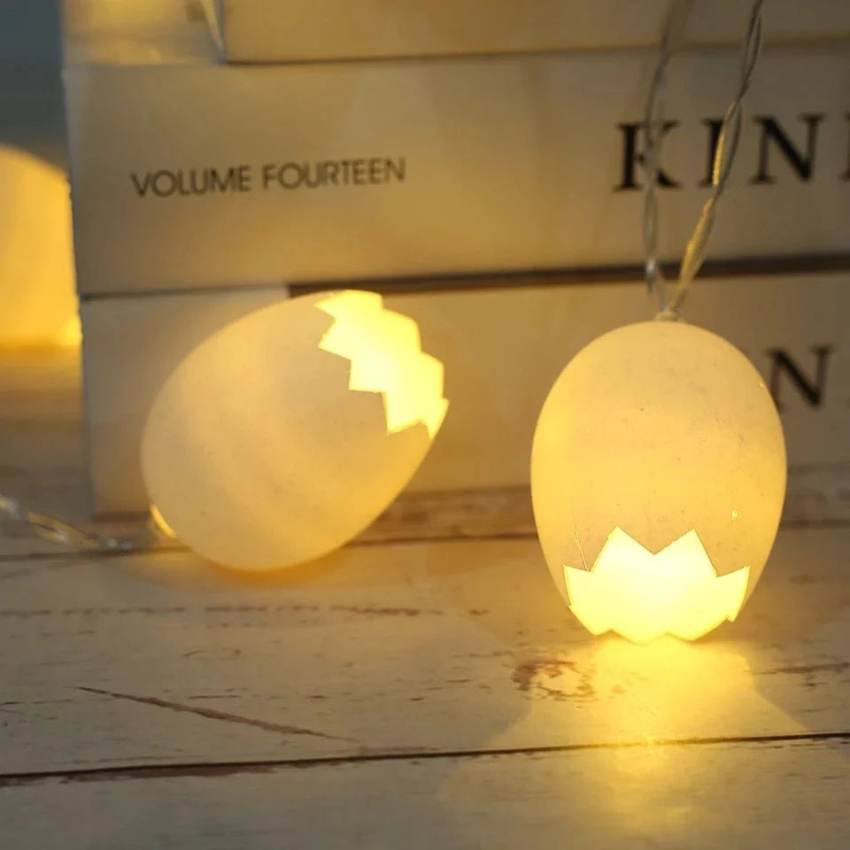 Easter Broken Shell Egg LED String Lights for festive decoration