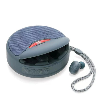 Premium wireless Bluetooth speaker with 3D stereo subwoofer, hands-free calling, and versatile connectivity options