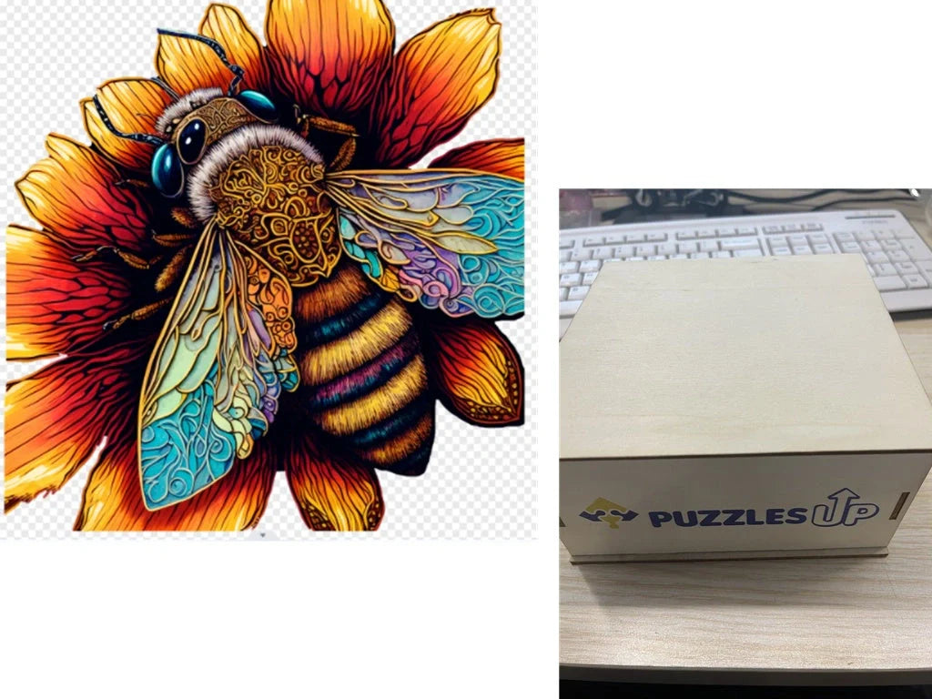 A3 Animal Wooden Puzzle with Box - Premium quality, vibrant animal designs, perfect for family fun