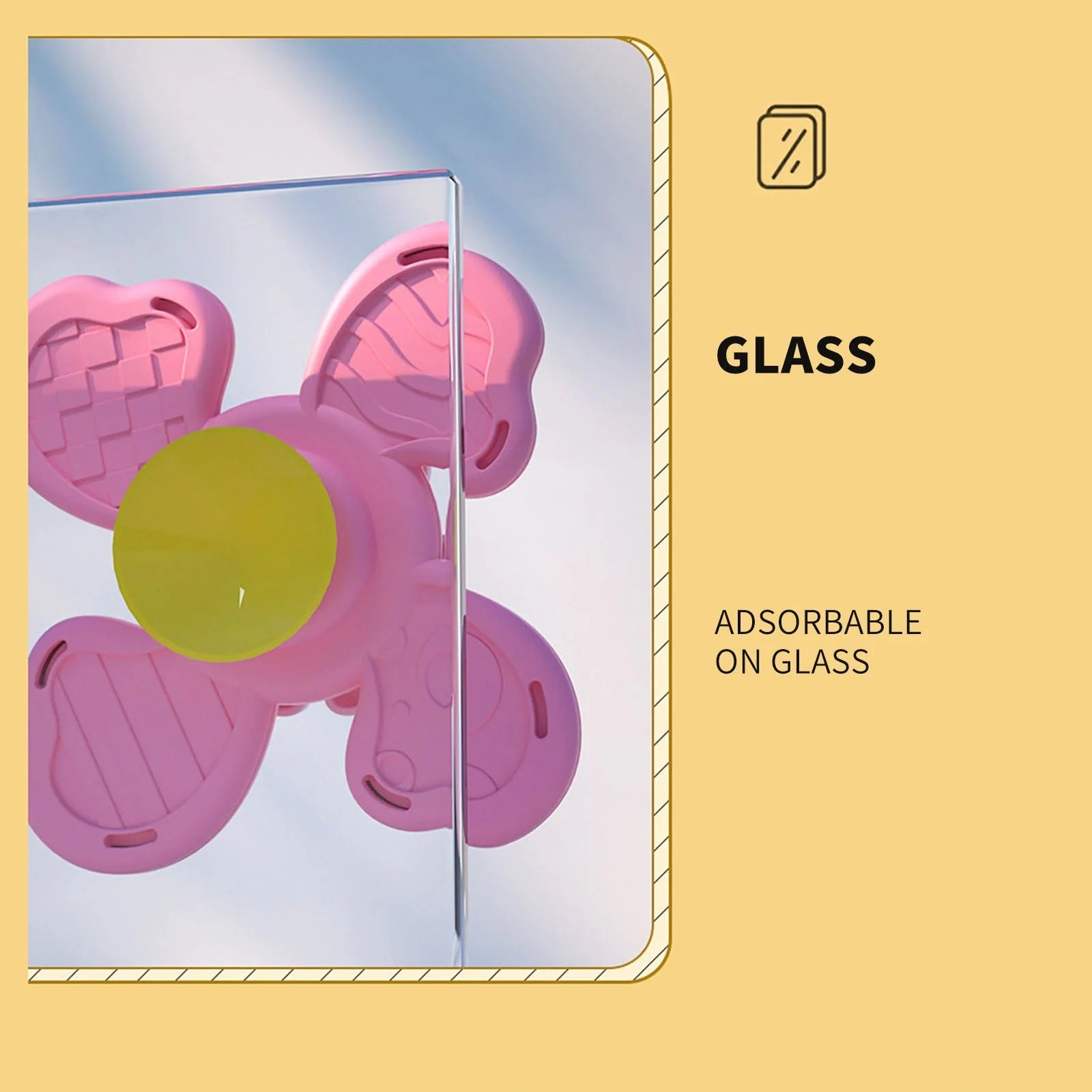 Baby bath spinning top toy with animal shapes and suction cups