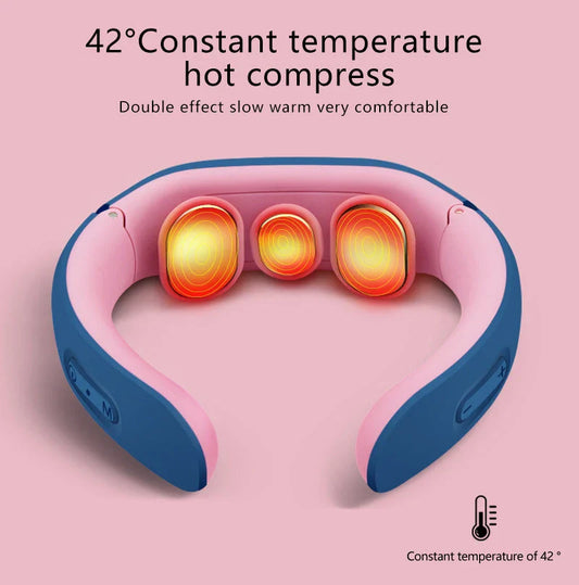 Innovative neck and shoulder massager with electric pulse therapy and customizable massage settings