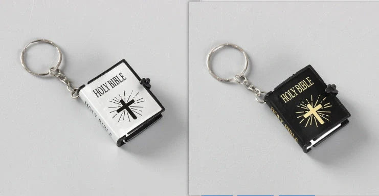 Mini Holy Bible Keychain with cross - a faith-inspired accessory for daily prayers