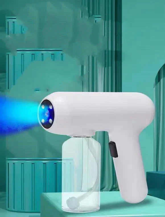 Premium disinfectant mist sprayer with nano-atomisation technology, ideal for home and car cleaning and sanitisation
