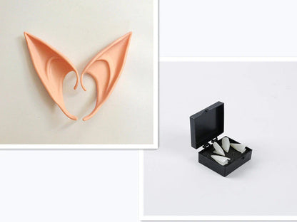 Elf ears in various colours and sizes, made from high-quality, non-toxic latex for a comfortable and realistic Halloween costume accessory