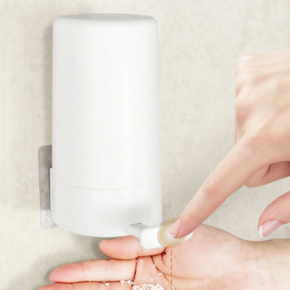 Wall-mounted soap grinder dispenser with adjustable powder output in white
