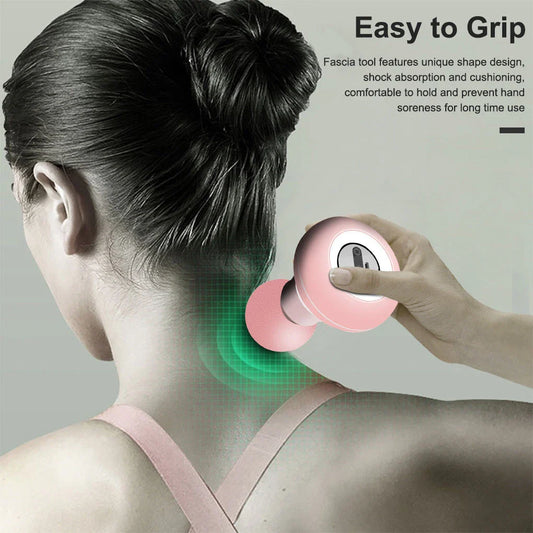 Compact and powerful mini massage gun for deep muscle relief and relaxation