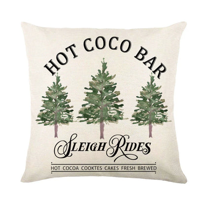Festive Christmas pillow covers with snowflake pattern for cozy home decor