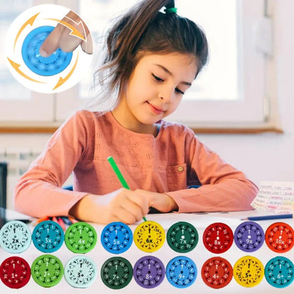 Colorful Math Fidget Spinners set for interactive maths learning