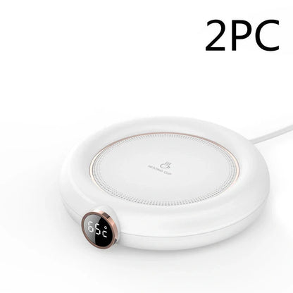 USB Cup Warmer Pad with adjustable temperature settings and LED display