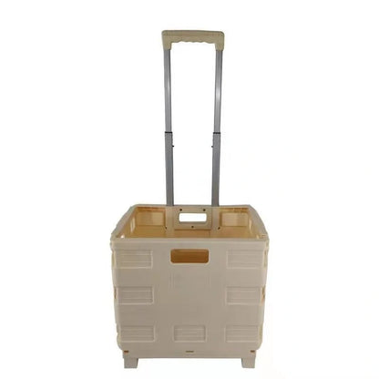 Foldable car boot organiser with lid, made of durable polypropylene plastic, supporting up to 35 kg maximum load