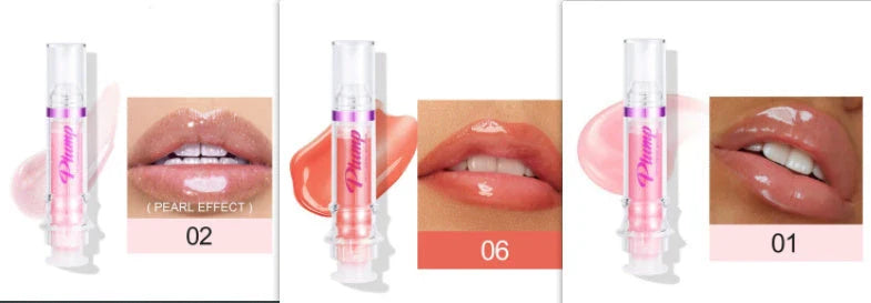 Glossy Luxury Lip Gloss in various shades with a mirror-like shine and hydrating formula