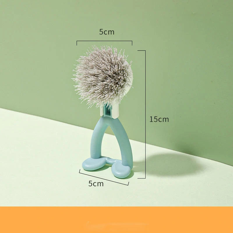 Vertical Pot Brush with durable bristles and ergonomic handle for efficient kitchen cleaning