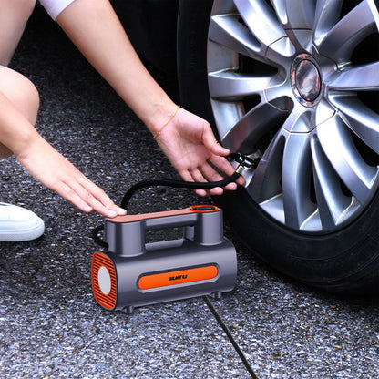 12V DC Portable Tire Inflator with digital display and LED light